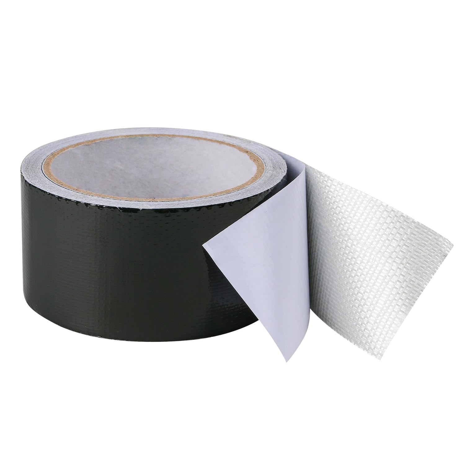 Hosifiy PVC Tarpaulin Tape, 8m x 5cm PVC Tarpaulin Repair Tape for PVC Coated Parasol, Truck Tarpaulin, Nylon, Tent, Awning Fabric Black