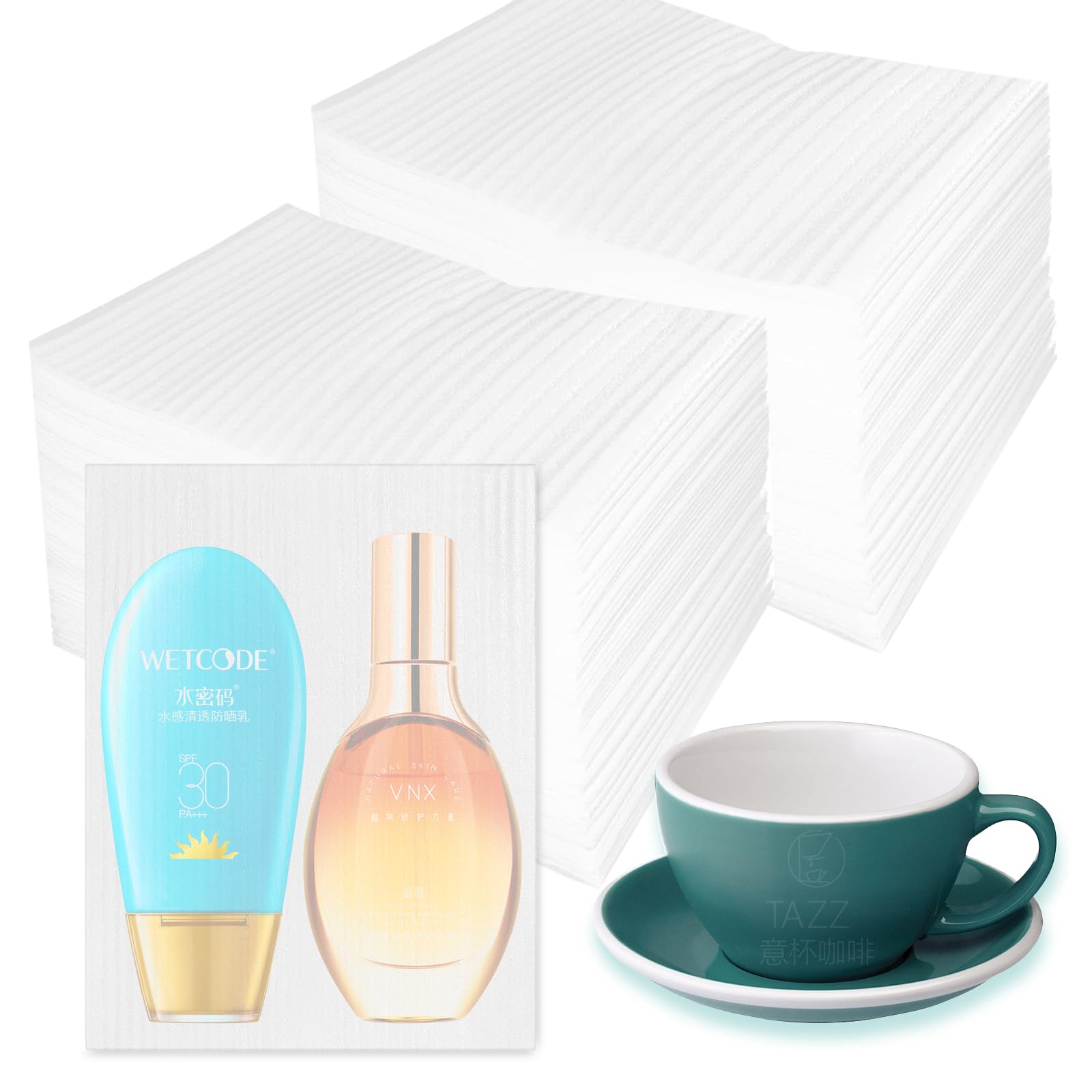 Photo 1 of 100 Pack 8x10 Inch Foam Pouches, Cushion Foam Pouch for Fragile Items, Foam Packing Pouches for Moving, Storing and Packing supplies to Protect Mugs, Cups, Glasses, China and Dishes