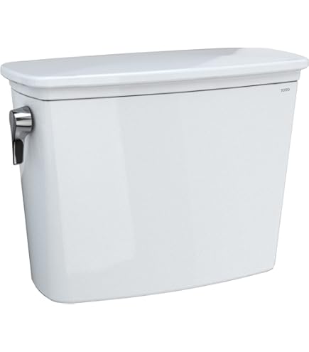 TOTO St454Er#01 Drake Ii Toilet Tank With Right Hand Lever, Cotton