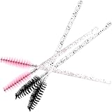 MUKCHAP 300 Pack Eyelash Mascara Brushes 2 Colors Bendable Applicators 10cm view 6