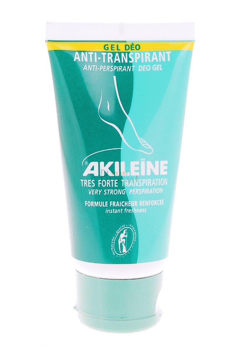 Akileine Green Gel Biactive 75ml - Anti-perspirant & Cooling Gel for Feet - Non-Greasy