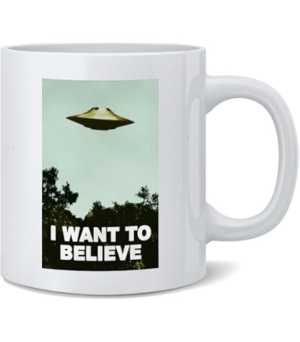 Mug Humoristique Blanc - I Want To Leave UFO Believe - Décalé Et Drôle