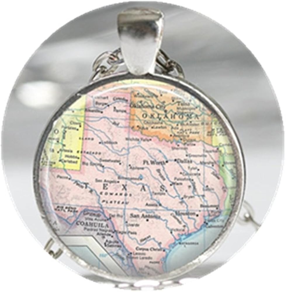 Texas Necklace Map Jewelry Home Necklace Texas Jewelry Jewelry