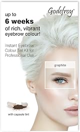 Godefroy Graphite Instant Eyebrow Tint Kit 12 Packs 4 Shades
