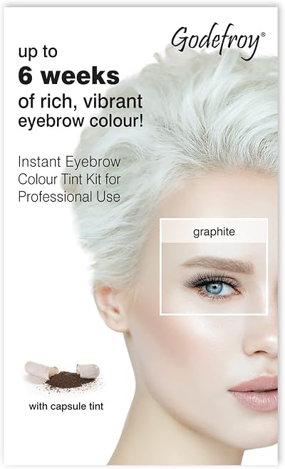 Godefroy Graphite Instant Eyebrow Tint Kit 12 Packs 4 Shades