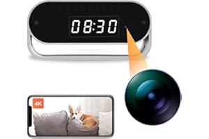 XXAXX Small WiFi 4K Ultra HD Camera, Wireless Indoor Nanny Cam with Remote View Live Video to Phone, Night Vision, Smart Motion Detection, SD Card Slot, Phone App, NO Audio