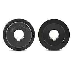 QWORK AK2058 Single Groove V-Belt Pulley, 2.05" OD