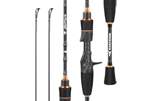 KastKing Zephyr Finesse Fishing Rods – BFS Baitcasting & Spinning Rods, IM6 Graphite, Extra Twin-Tip, 2pc & 3pc Travel Design, Ultra-Light Lure Casting, Stainless Steel Guides with Zirconium Rings