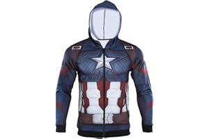 WKDFOREVER 3D Captain Fashion Cosplay Hoodie Jacket