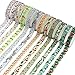 JPSOR 48 Rolls Washi Tape Set, 8mm Wide Decorative Masking Adhesive Tape Four Season Paper Tape, Great for DIY, Craft, Gift, Scrapbook-Decorative, Multi-Purpose (Colorful)