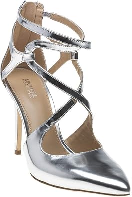 michael kors pumps silver