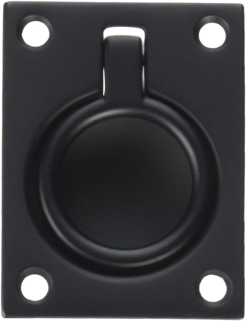 0394190 Flush Ring Pull, Black