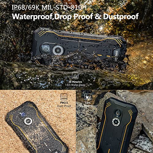 DOOGEE S51 Rugged Smartphone Unlocked, Android 12 4GB+64GB Waterproof ...