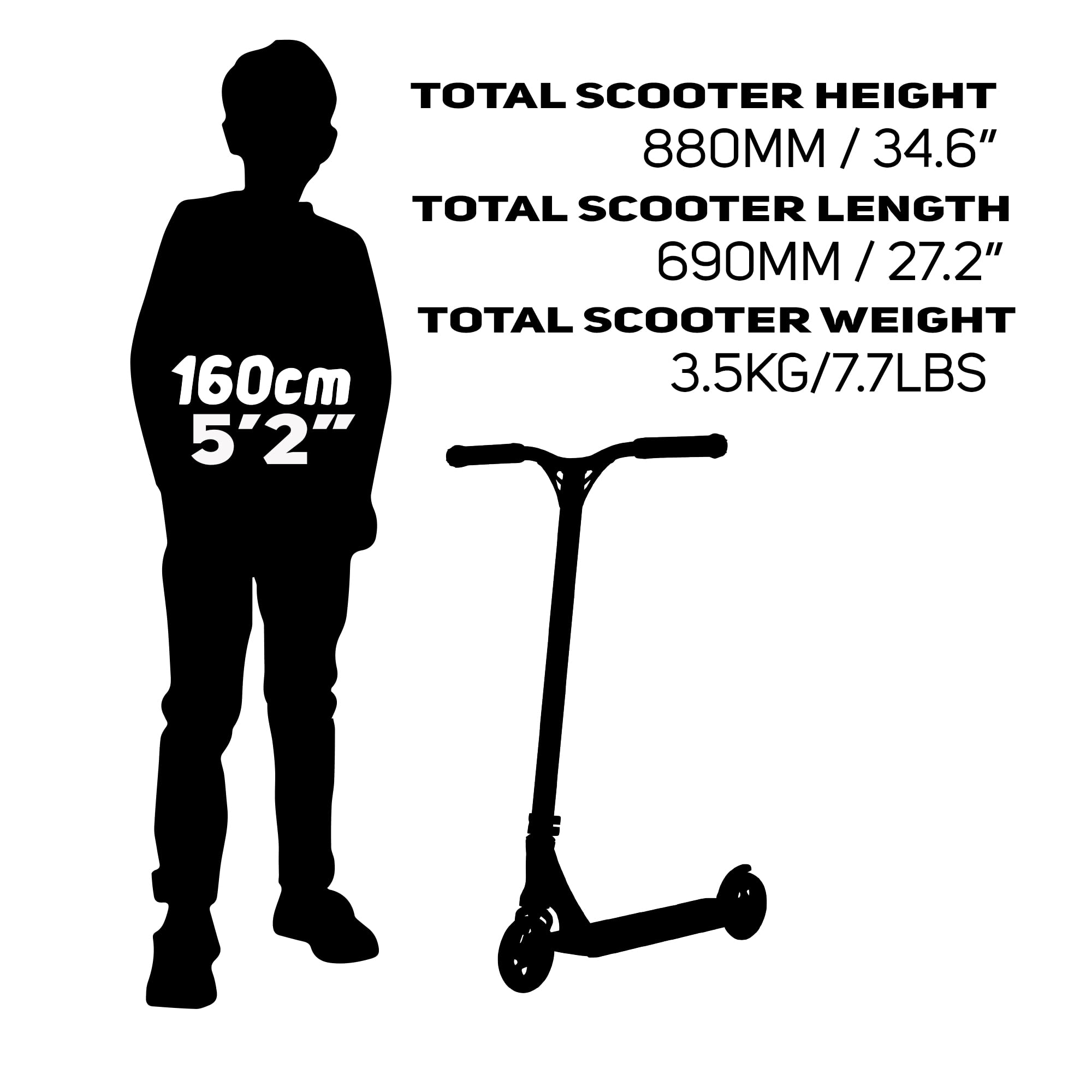 Envy Scooters Prodigy S9 Pro Scooters - Perfect Stunt Scooter for Beginner, Intermediate or Advanced Trick Scooter Riders. Perfect Scooter for Adults, Teens and Kids Ages 8 and up.
