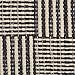 DII Contemporary Square Recycled Yarn Rug, Gray Checker, 2x3'