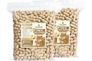 TRAILMARK NATURALS - 2 Pack of 5 Lb Bags (10 Pounds Total) - Raw Peanuts for Squirrels, Raw in Shell Peanuts for Birds and Wildlife- Squirrel Food, Wild Bird Seed - Grown in The USA