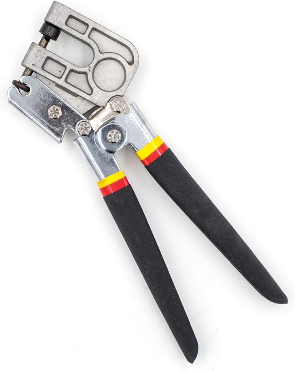 F Season Metal Punch Lock Drywall Hand Tool Single Hand Keel Stud Crimper 11" for Drywall Lift, Black,red,yellow,silver