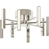 AFX Indra 16'' LED Semi-Flush Mount - Satin Nickel