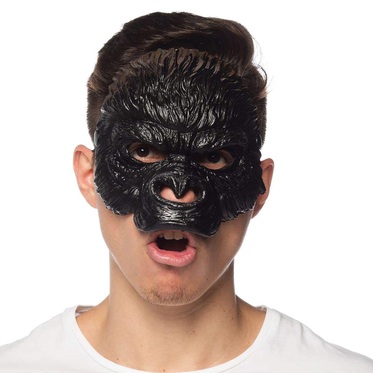 HMS Unisex-Adult's Supersoft Gorilla MASK, Black, One Size, Black, One size