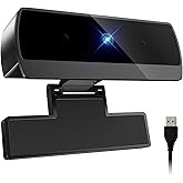 Diccik 1080P Webcam with Microphone, Full HD Video Calling Web Camera, HD Light Correction Streaming Webcam for Zoom/Skype/Teams, Plug and Play PC Camera Web cam for Windows & Mac