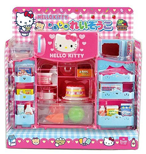 Cute hello kitty refrigerator & microwave with vari…