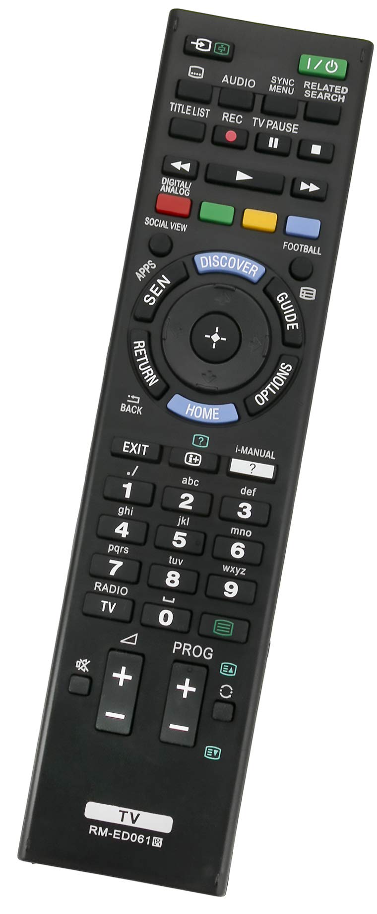 ALLIMITY RM-ED061 RMED061 Remote Control Replace for Sony Bravia TV KDL-65W955 KDL-50W656A KDL-48W605B KDL-48W585B KDL-32W651A KD-75S9005B KD-65X8505B KD-65S9005B KD-55X9005B