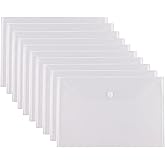 YESSART Large Plastic Envelopes Document File Holder 10 Pack, 11 x 17 inches
