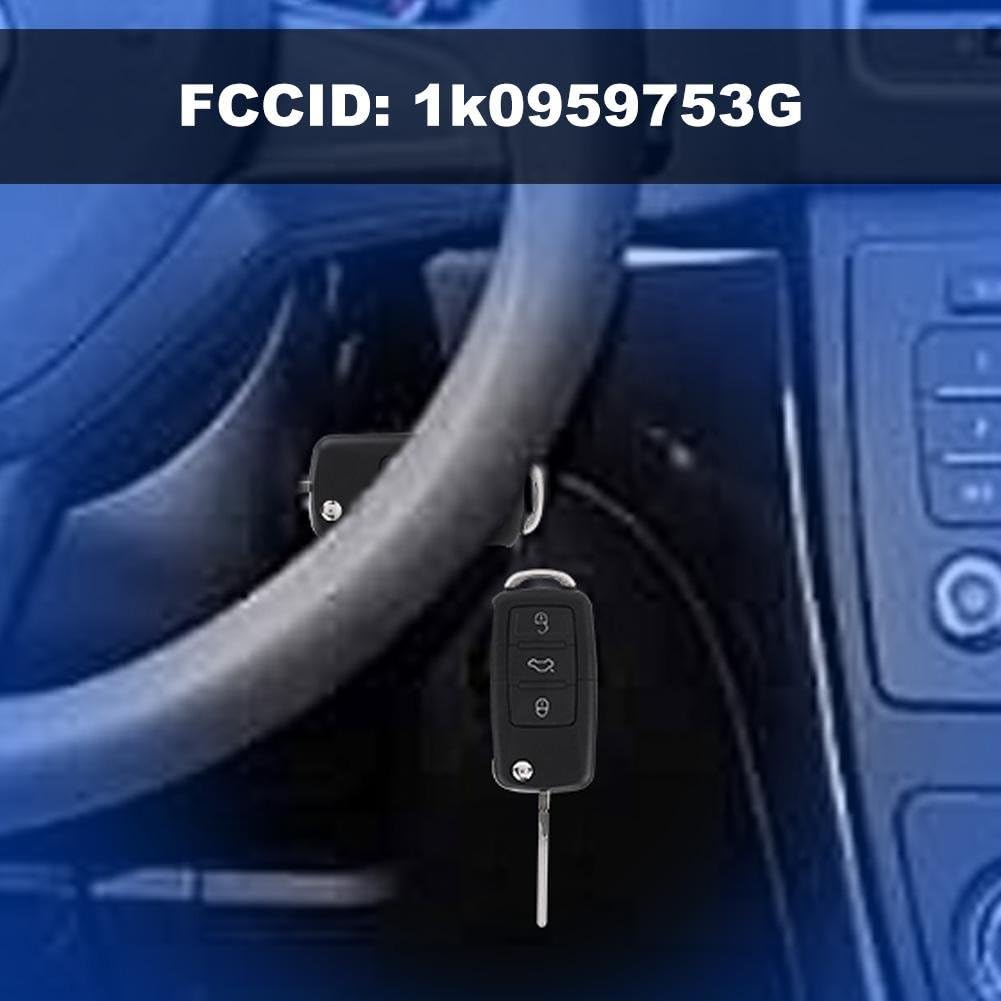 Bediffer Universal 3-Button Car Remote Control Key Fob 433Mhz Chip for Seat Black ABS Material Passenger Car - Image 3