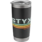 Vintage Stripes Styx CA Stainless Steel Insulated Tumbler