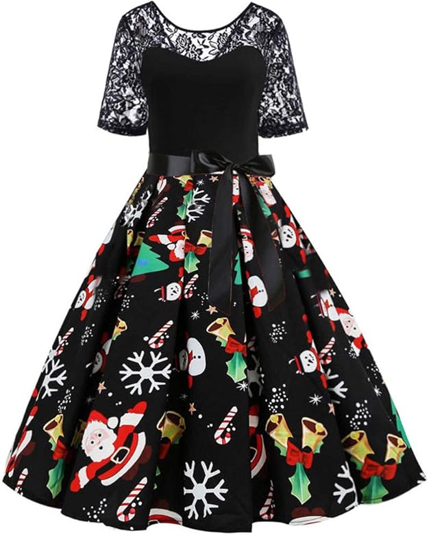 Mua クリスマスドレス サンタ ワンピース レディース パーティードレス レトロワンピース チュニック コスチューム コスプレ 仮装 衣装 カクテル フォーマル 演奏会 披露宴 結婚式ドレス 秋冬 お呼ばれ きれいめ 40代 大きいサイズ 復古ヘプバーン風 Tren Amazon Nhật