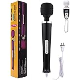 Gajoin Body Massager Handheld Vibrating Powerful Electric Back Massage for Woman Sports Recovery Muscle Aches Pain Shoulder Leg Foot Long Handle Tool and Small Toy (Black Big and Mini Toy)