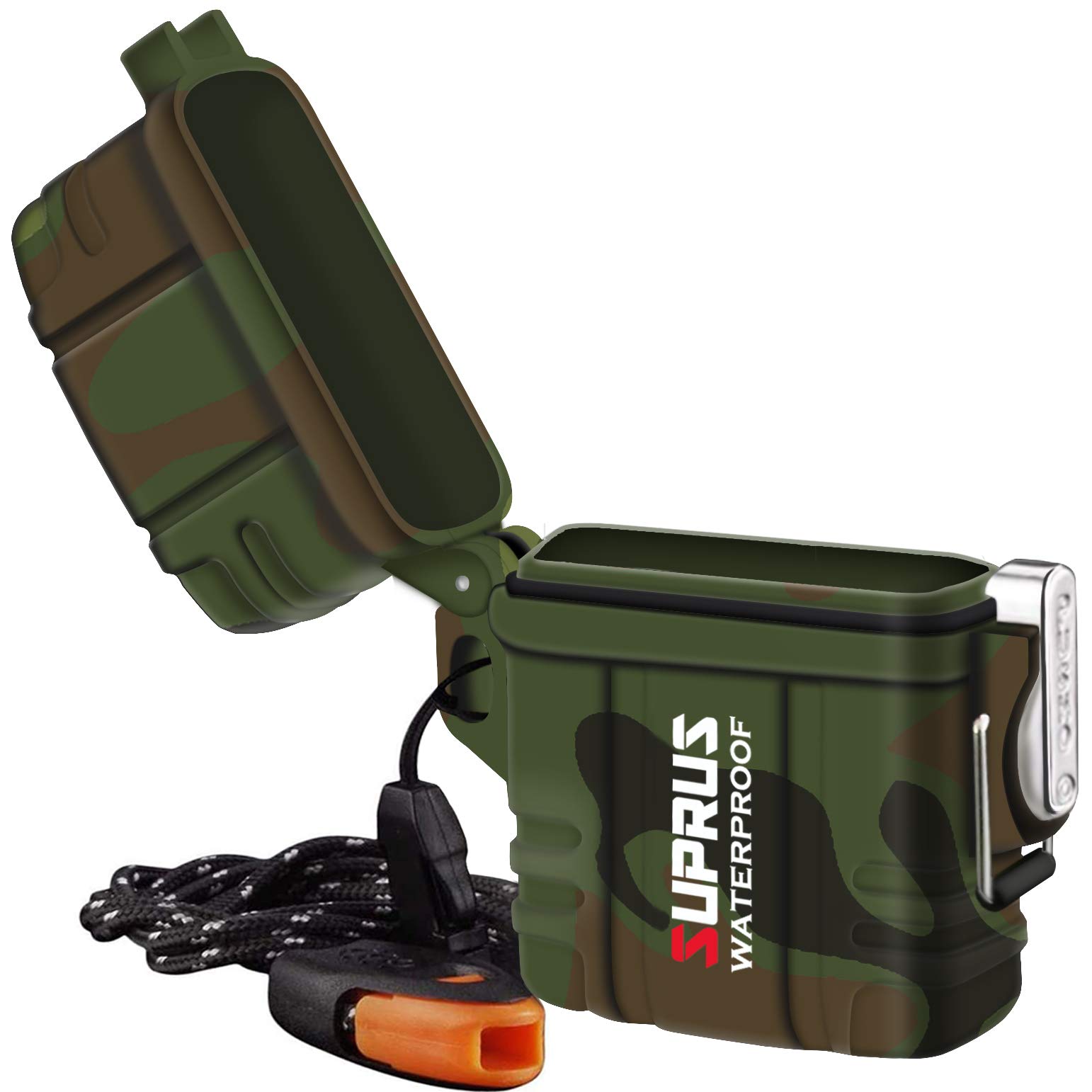 SUPRUS Waterproof Lighter Case with Survival Emergency Whistle Lanyard  Perfect for Compatible with Zippo Classic Lighter Inserts in Kuwait | Whizz  Lighter Pouches