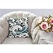 HGOD DESIGNS Japanese Pillow Covers,Decorative Throw Pillow Traditional Oriental with Ocean Waves Foam Splashes Pillow Cases Cotton Linen Square Cushion Covers for Home Sofa Couch 18x18 inch Darkcyan