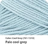 Lion Brand 24/7 Cotton Yarn Cool Grey 3 Pack 100% Mercerized Cotton view 2