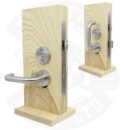 Zoo Hardware Lift to Lock Disabled Toilet Mortice Door Lock Stainless Steel