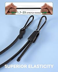 24 Inch Adjustable Carabiner Bungee Cords with