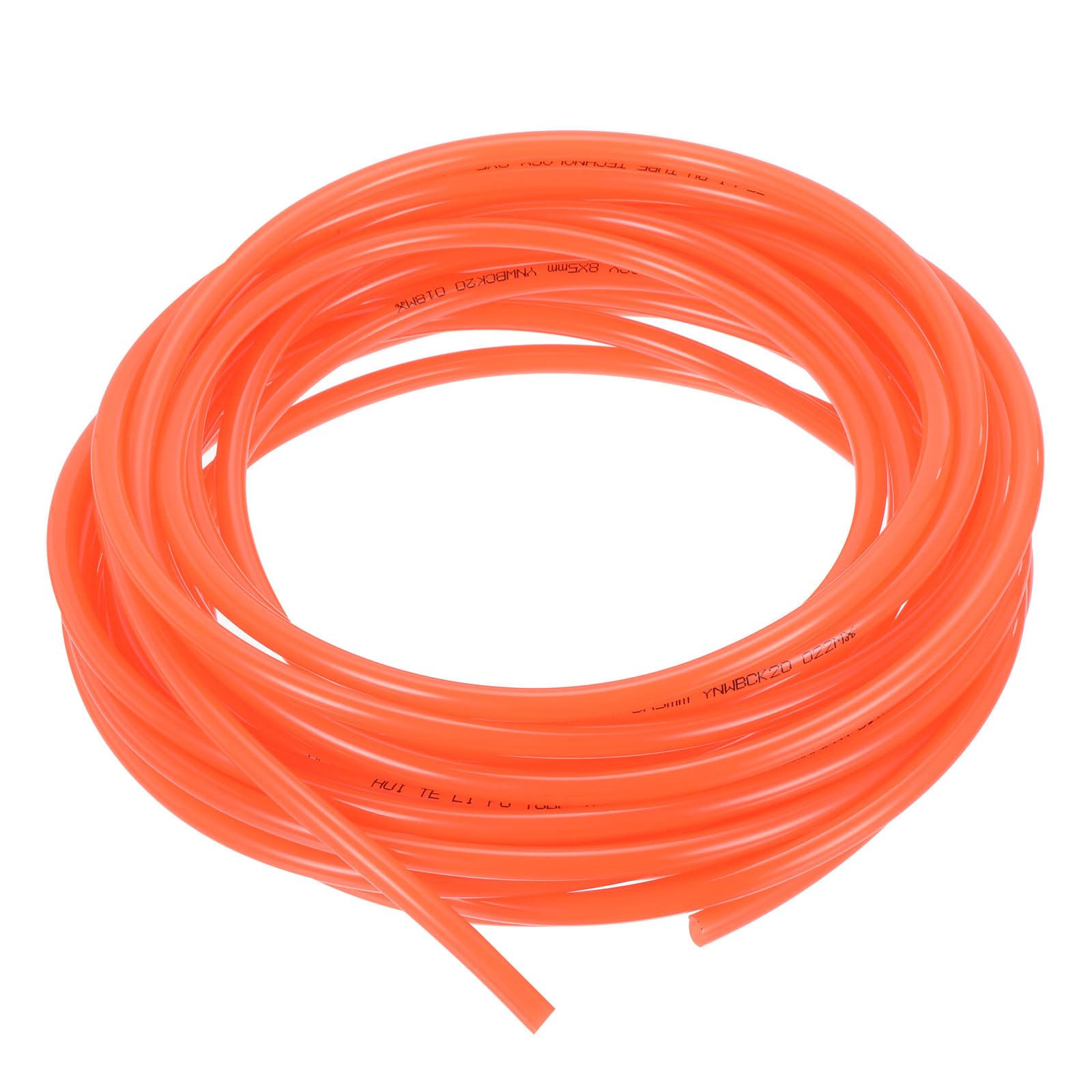 Rebower Pneumatic Tubing Pipe,8mm x 5mm Orange PU Polyurethane Tube,39.4FT 12M,PU Air Line Tubing Hose Tubes for Air Compressor,Fluid Transfer,Air Brake