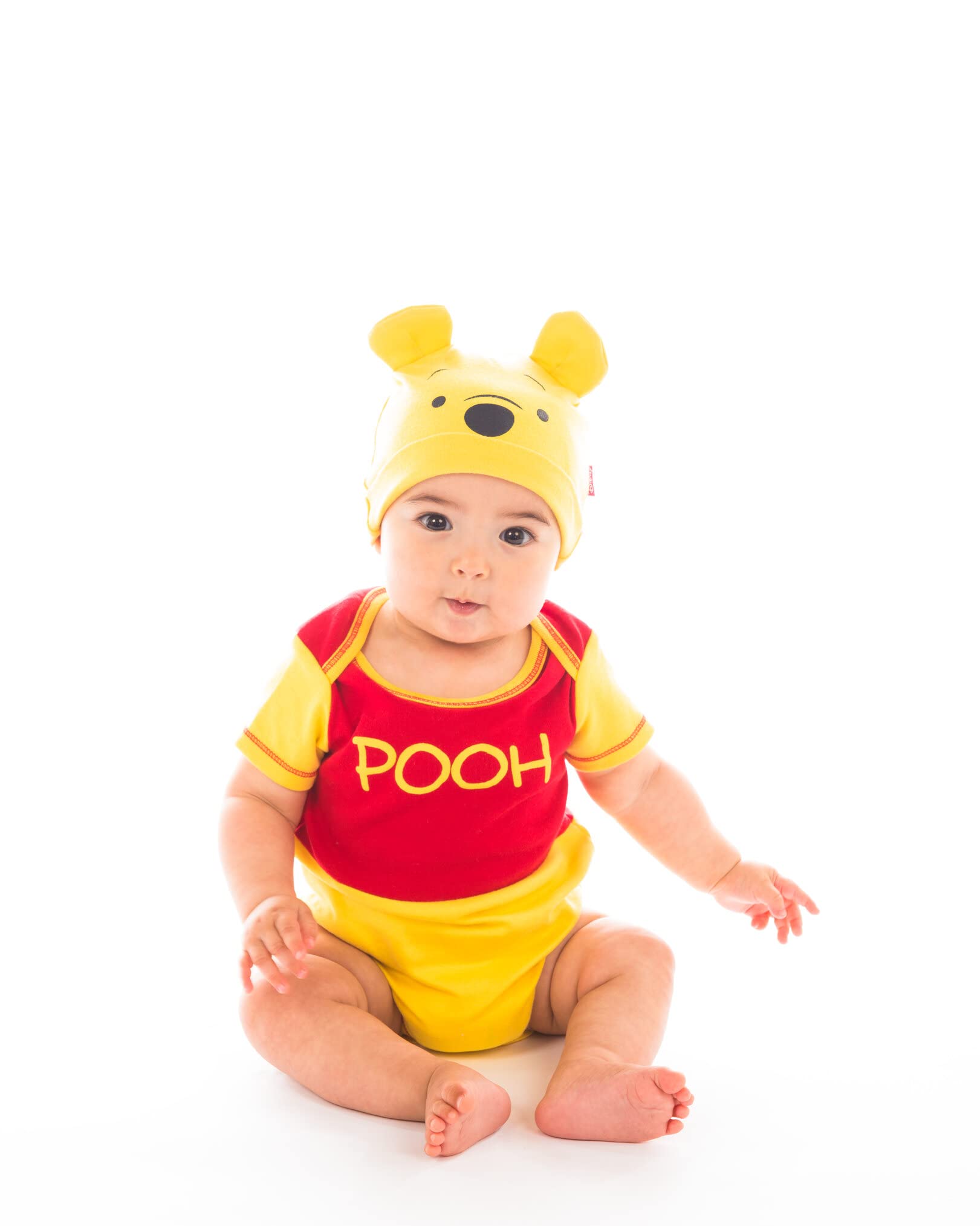 Disney Cosplay Baby Bodysuit and Hat Set Newborn to Infant Sizes (Newborn - 24 Months)