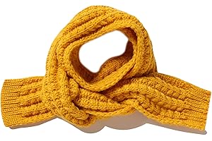 BEARUN Kids Knitted Scarf Winter Fashion Solid Color Toddler Baby Warm Scarves Wrap Neck Warmer for Girls Boys