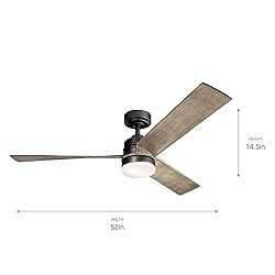 Kichler Spyn 52" Ceiling Fan with LED Lights in