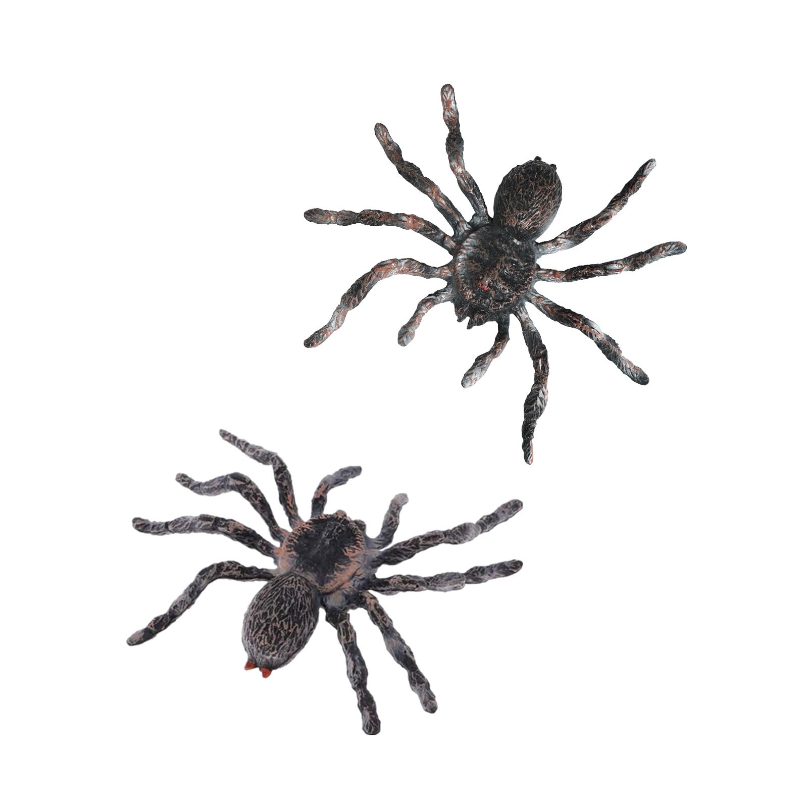 Lanfly 2 Pcs Black Spiders Figures Plastic Halloween Party Fake Propsplastic Spiders Novelty Fun Decorations Prank Joke Scary Spider Haunted, Halloween Party Decorations