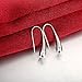 Sobly Women 925 Sterling Silver Plated Teardrop Drop Dangle Earrings with Print