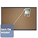 Quartet Prestige Colored Cork Bulletin Board, 36 x 24, Brown Surface, Graphite Gray Fiberboard/Plastic Frame