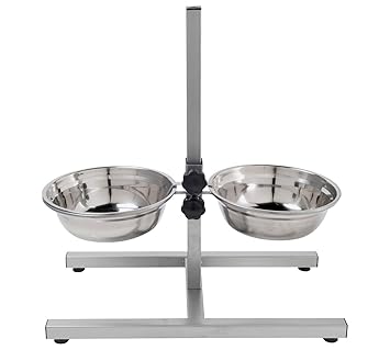 Argos Large Stainless Steel Dual Pet Dining Set Amazon Co Uk Pet