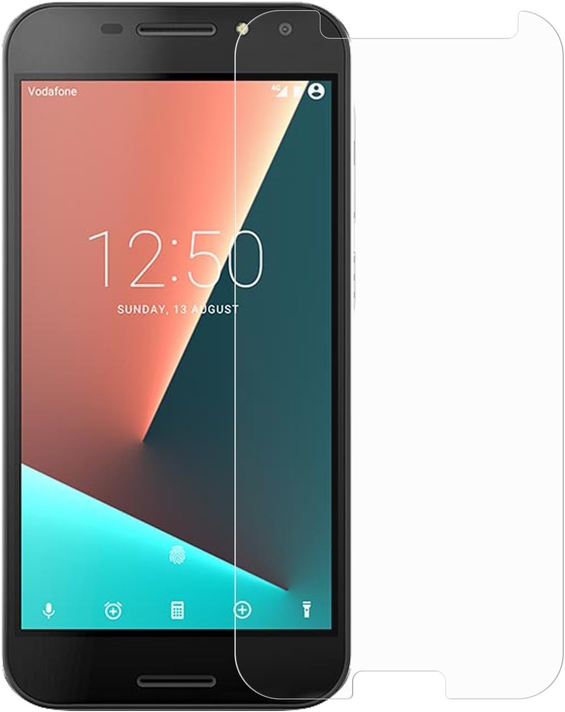 SS Tech Vodafone Smart N8 (PACK OF 1) Tempered Glass Screen Protector Easy Bubble-Free Installation HD Ultra Clear Protector Compatible With Vodafone Smart N8