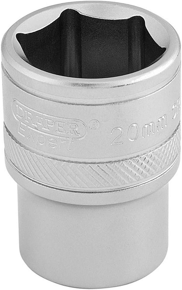 Draper 16610 1/2 In Square Drive 6 Point Socket 20mm Chrome Vanadium