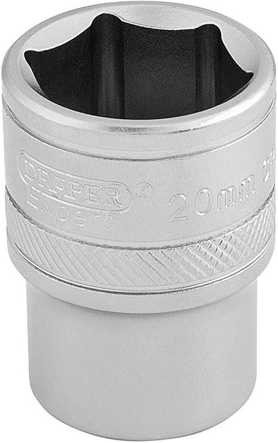 Draper 16610 1/2 In Square Drive 6 Point Socket 20mm Chrome Vanadium