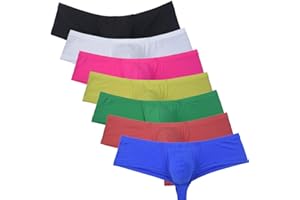 OROCOJUCO Men's Brazilain Bikini Brief Underwear Exotic Booty Short Half Cover Back Boxers