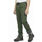 NATUST Kids Hiking Pants Warm Fleece Lined for Waterproof Snow Pants