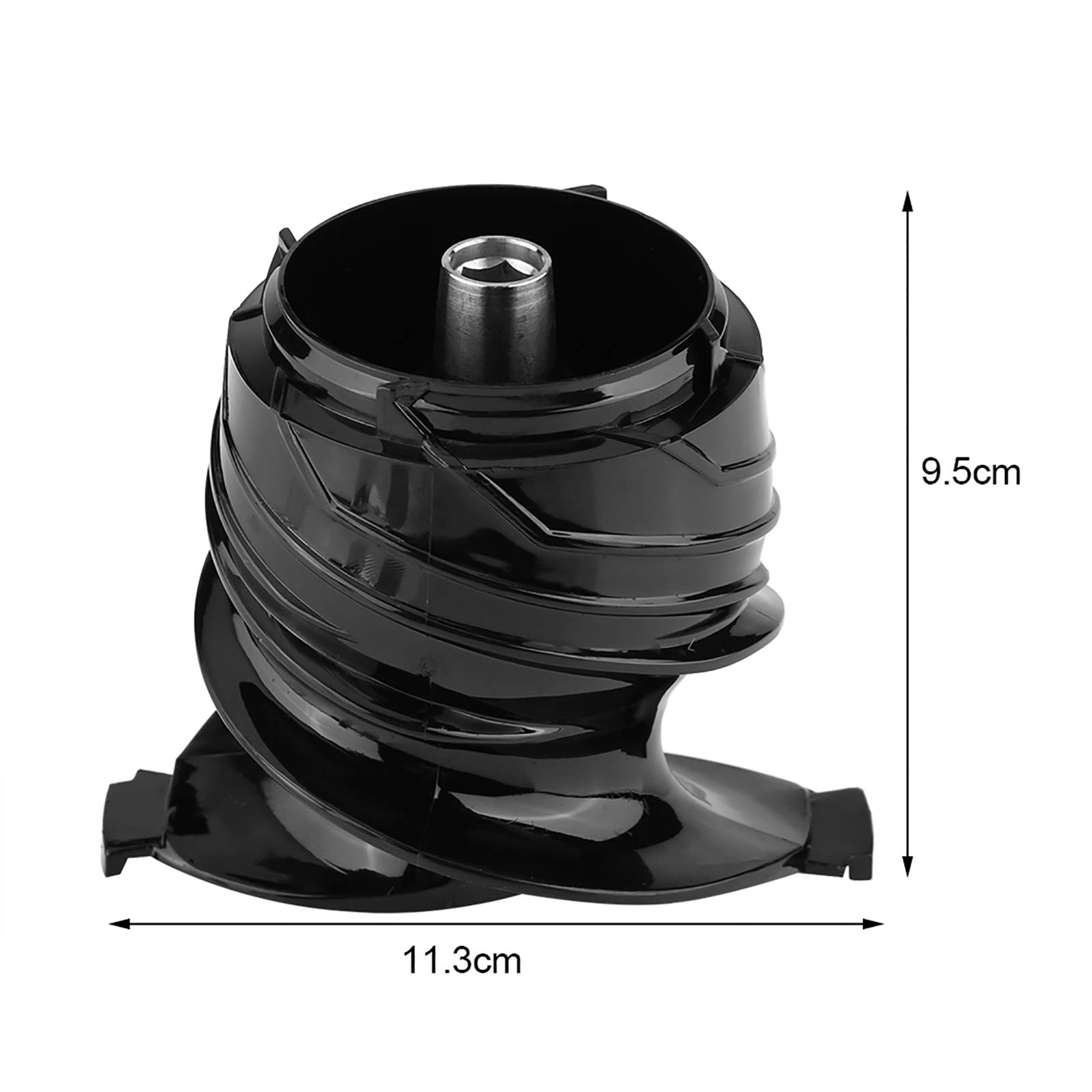 Blender Replacement Parts, 1Pcs Black Slow Juicer Screw Auger Juicer Replacement Parts for Hurom HH-SBF11/1100 Blender(4.4 x 3.7inch)
